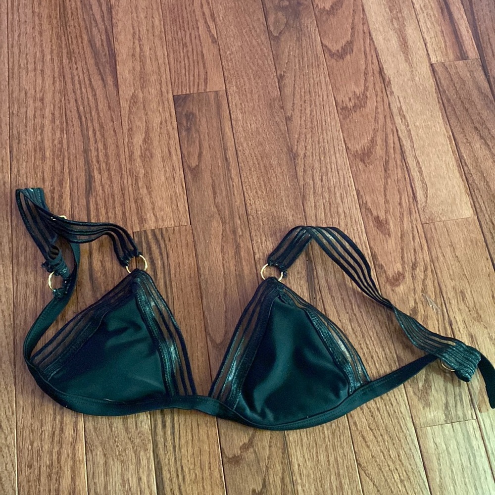 Black LA Hearts bikini top size small
